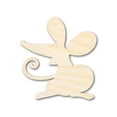 thumbnail image 1 of Unfinished Wood Cartoon Mouse Shape | DIY Craft Cutout | up to 46" DIY 36" / 3/4", 1 of 3