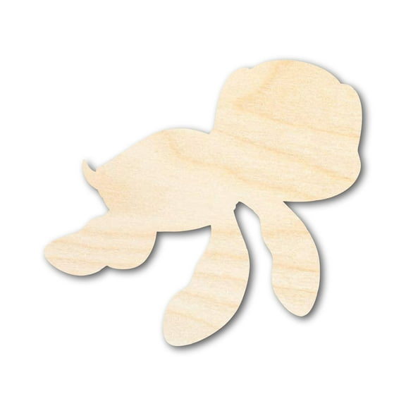 Unfinished Wood Cartoon Seaturtle Shape | DIY Craft Cutout | up to 46" DIY 8" / 1/8"
