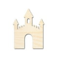 thumbnail image 1 of Unfinished Wood Castle Shape - Craft - up to 36" 4" / 3/4", 1 of 5
