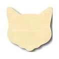 thumbnail image 1 of Unfinished Wood Cat Head Shape - Animal - Pet - Craft - up to 46" DIY 24" / 1", 1 of 3