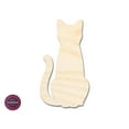 thumbnail image 1 of Unfinished Wood Cat Sitting Shape 3" / 1/4", 1 of 3