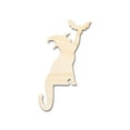 thumbnail image 1 of Unfinished Wood Cat and Bat Shape | Halloween | Craft Cutout 46" / 1", 1 of 3