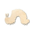 thumbnail image 1 of Unfinished Wood Caterpillar Shape - Craft - up to 46" DIY 4" / 1/8", 1 of 3