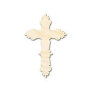 Bigger Better | Unfinished Wood Catholic Cross Shape | DIY Craft Cutout | 18" / 1/4"