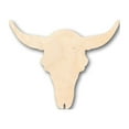 thumbnail image 1 of Unfinished Wood Cattle Skull Shape - Craft - up to 46" DIY 30" / 1/2", 1 of 3