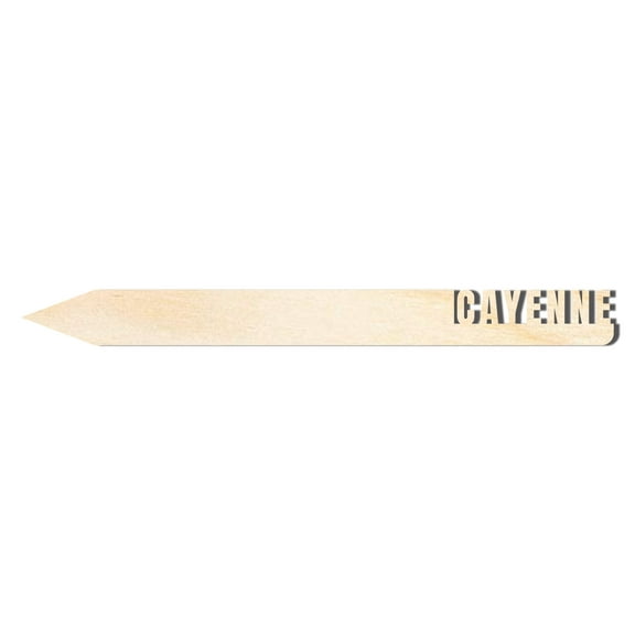 Unfinished Wood Cayenne Garden Stake 14" / 1/8"