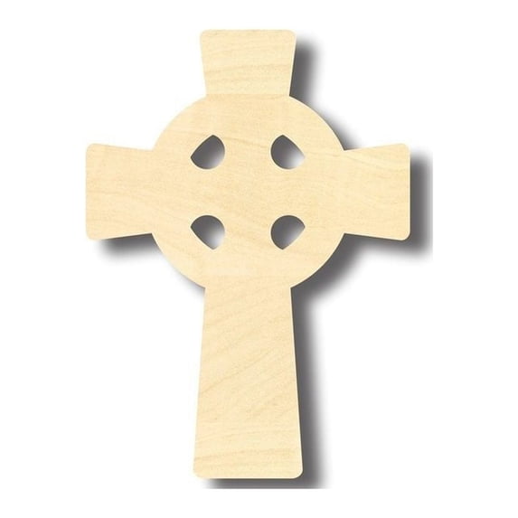 Unfinished Wood Celtic Cross - Irish - Christian - Craft - up to 46" DIY 7" / 1/2"