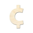 thumbnail image 1 of Unfinished Wood Cent Symbol Shape 12" / 1/8", 1 of 3