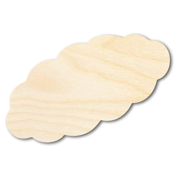 Unfinished Wood Challah Bread Shape | DIY Craft Cutout 8" / 1/8"