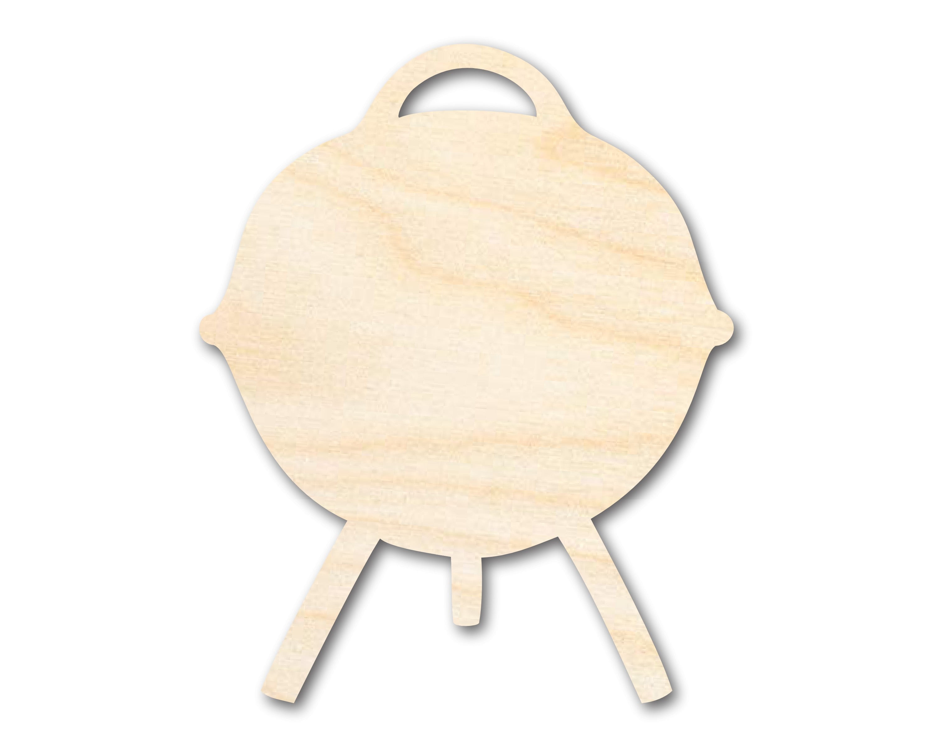 Unfinished Wood Charcoal Grill Shape - Craft - up to 46" DIY 46" / 1"
