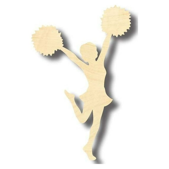 Unfinished Wood Cheerleader Shape - Girl's Room Decor DIY - Craft- up to 46" DIY 16" / 1/4"