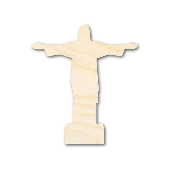 Unfinished Wood Christ the Redeemer Shape 18" / 1/8"