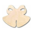 thumbnail image 1 of Unfinished Wood Christmas Bells Silhouette - Craft- up to 46" DIY 5" / 1/4", 1 of 3