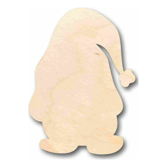 Unfinished Wood Christmas Gnome Silhouette - Craft- up to 46" DIY 36" / 1/2"