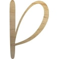 thumbnail image 1 of Unfinished Wood Christmas Letter P, Unpainted Craft 6'' Tall Small Alphabet, 1 of 5