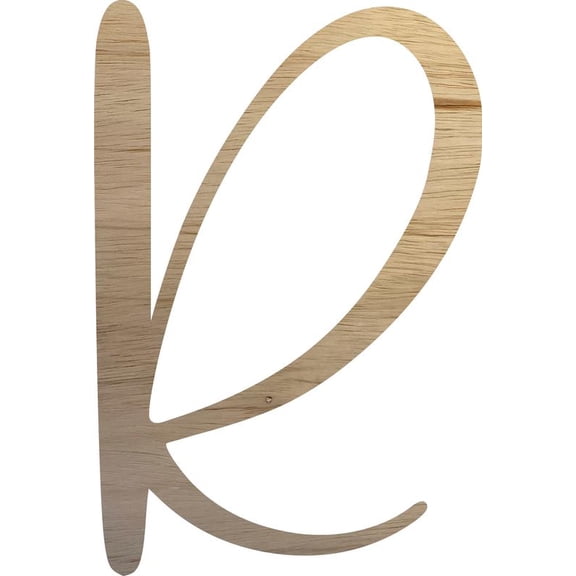 Unfinished Wood Christmas Letter R, Unpainted Craft 6'' Tall Small Alphabet