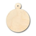 thumbnail image 1 of Unfinished Wood Christmas Ornament Circle Shape - Craft - up to 46" DIY 4" / 1/4", 1 of 3