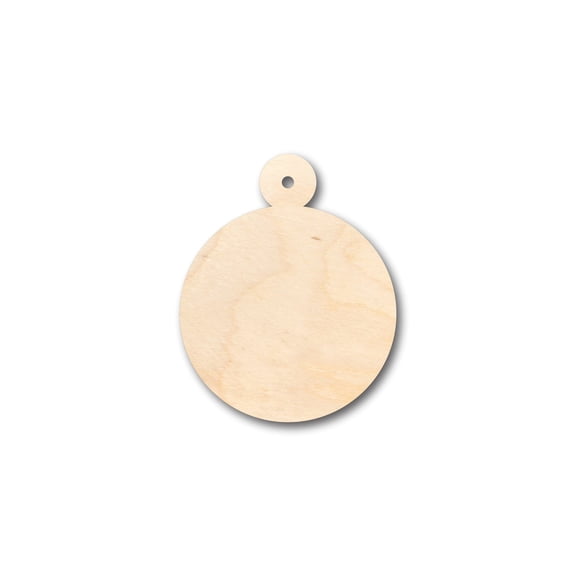 Unfinished Wood Christmas Ornament Circle Shape - Craft - up to 46" DIY 8" / 1/8"