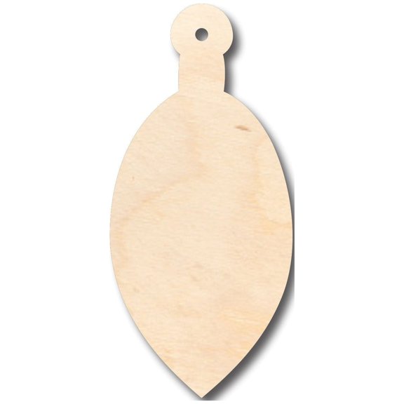 Unfinished Wood Christmas Ornament Egg Shape - Craft - up to 46" DIY 10" / 1/8"