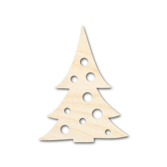 Unfinished Wood Christmas Tree Shape | Craft Cutout | up to 46" DIY 30" / 3/4"