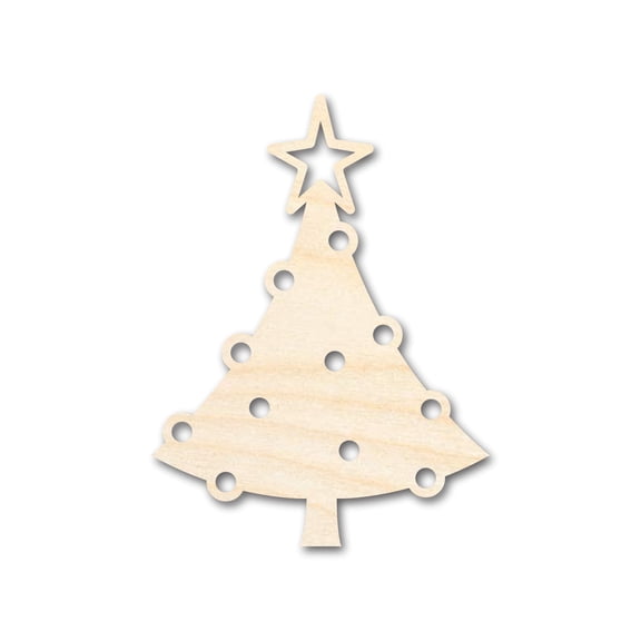 Unfinished Wood Christmas Tree Shape - Craft - up to 46" DIY 12" / 1/2"