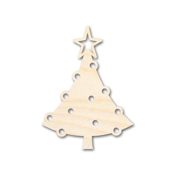 Unfinished Wood Christmas Tree Shape - Craft - up to 46" DIY 33" / 1/2"