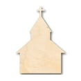 thumbnail image 1 of Unfinished Wood Church Shape - Christian - Craft - up to 46" DIY 18" / 1/2", 1 of 3