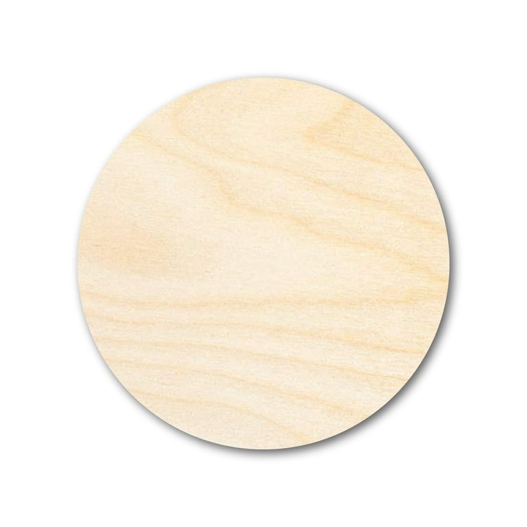  60 Pcs 6 Inch Wood Circles for Crafts Unfinished Wood