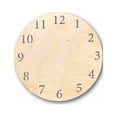 thumbnail image 1 of Unfinished Wood Clock Silhouette - Craft- up to 46" DIY 7" / 1/8", 1 of 3