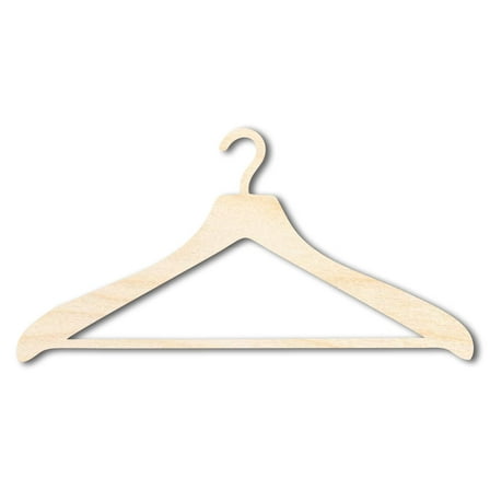 Unfinished Wood Clothes Hanger Shape 16" / 1/8"