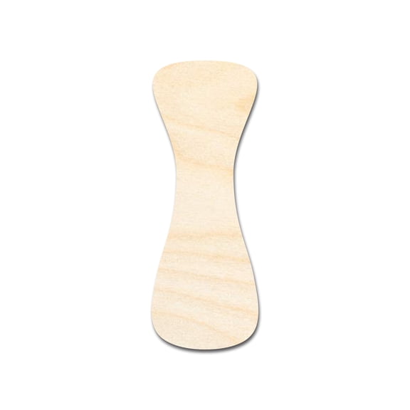 Unfinished Wood Groovy I Font Shape | DIY Craft Cutout 16" / 1/8"