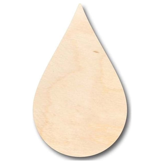 Unfinished Wood Cloud Raindrop Shape - Sky - Craft - up to 46" DIY 14" / 1/8"