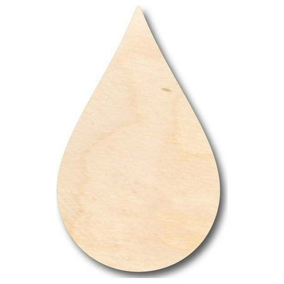 Unfinished Wood Cloud Raindrop Shape - Sky - Craft - up to 46" DIY 7" / 1/4"
