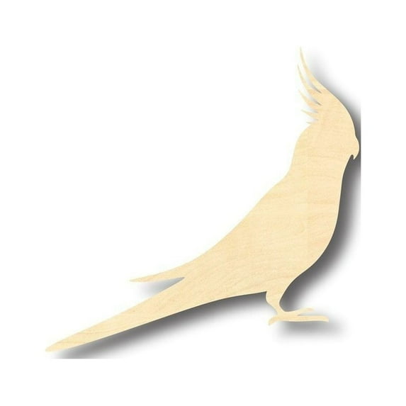 Unfinished Wood Cockatiel Shape - Animal - Wildlife - Pet - Craft - up to 46" DIY 18" / 1/4"