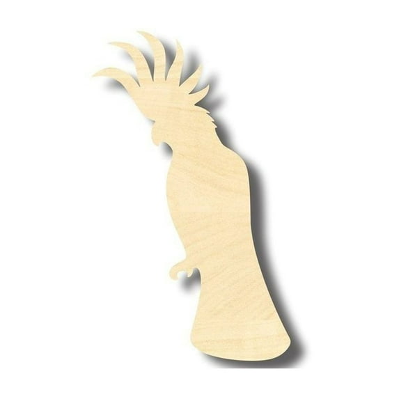 Unfinished Wood Cockatoo Shape - Animal - Wildlife - Pet - Craft - up to 46" DIY 24" / 1/4"