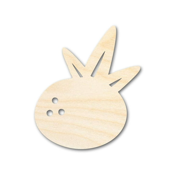 Unfinished Wood Coconut Shape - Craft - up to 46" 8" / 1/8"