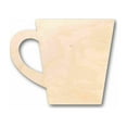 thumbnail image 1 of Unfinished Wood Coffee Cup Silhouette - Craft- up to 46" DIY 6" / 1/8", 1 of 3
