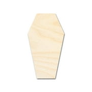Bigger Better | Unfinished Wood Coffin 2D Shape | DIY Craft Cutout 24" / 1/2"