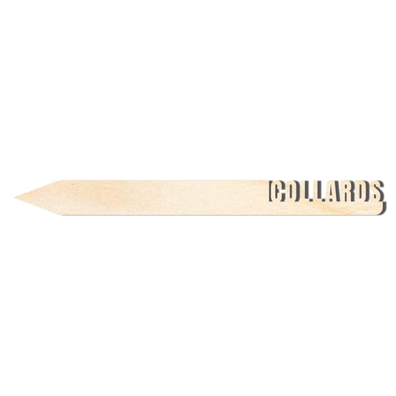 Unfinished Wood Collards Garden Stake | DIY Craft Cutout 20" / 1/4"