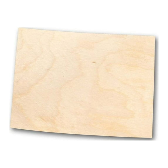 Unfinished Wood Colorado Shape - State - Craft - up to 46" DIY 12" / 1/4"