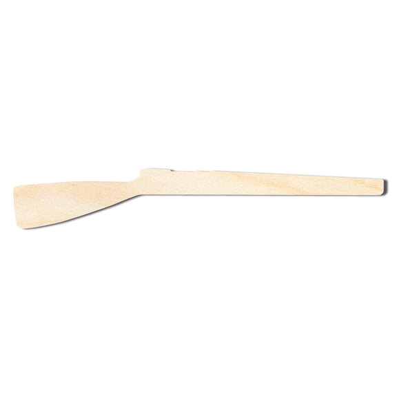 Unfinished Wood Colorguard Rifle Shape | DIY Craft Cutout 16" / 3/4"