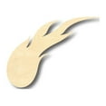 thumbnail image 1 of Unfinished Wood Comet Shape - Space - Craft - up to 46" DIY 5" / 1/4", 1 of 3