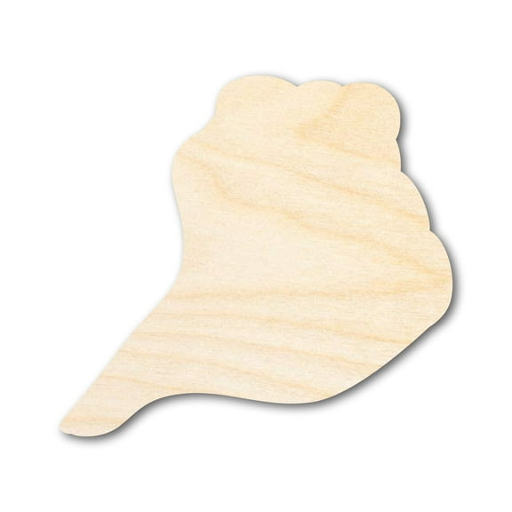 Unfinished Wood Conch Sea Shell Shape | DIY Craft Cutout | up to 46" DIY 12" / 1/8"