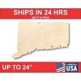thumbnail image 1 of Unfinished Wood Connecticut Shape - State - Craft - up to 46" DIY 30" / 3/4", 1 of 3