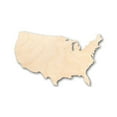 thumbnail image 1 of Unfinished Wood Continental United States Shape - USA - Country - Craft - up to 46" DIY 30" / 1/2", 1 of 3