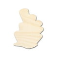 thumbnail image 1 of Unfinished Wood Coral Shape | DIY Craft Cutout 8" / 1/8", 1 of 3