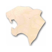 Unfinished Wood Cougar Head Silhouette - Craft- up to 46" DIY 3" / 1/4"