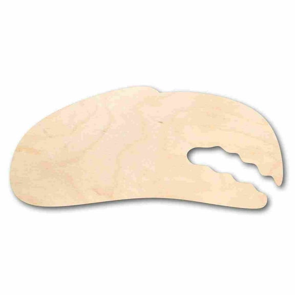 Unfinished Wood Crab Claw Shape - Ocean - Nursery - Craft - up to 46" DIY 20" / 1"