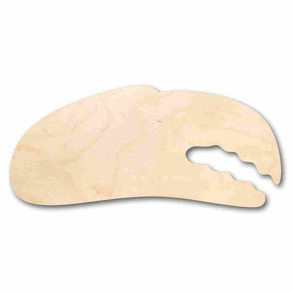 Unfinished Wood Crab Claw Shape - Ocean - Nursery - Craft - up to 46" DIY 46" / 3/4"