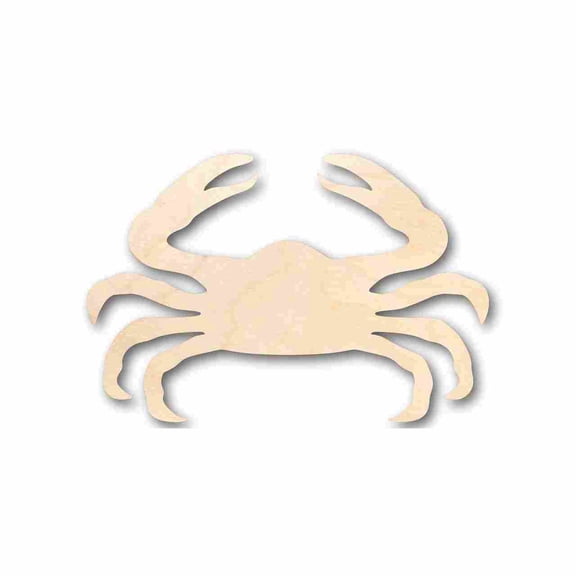 Unfinished Wood Crab Shape - Ocean - Nursery - Craft - up to 46" DIY 4" / 1/8"